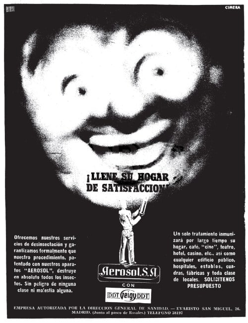 Recorte de prensa antiguo de Aerosol