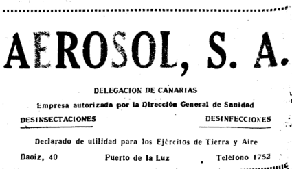 Recorte de prensa antiguo de Aerosol